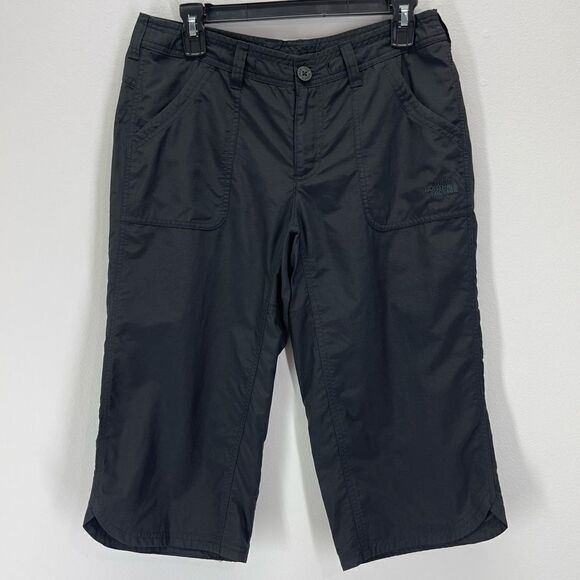 North Face 100% Nylon Horizon II Capri Pants (Black) - 8 - Picture 1 of 11